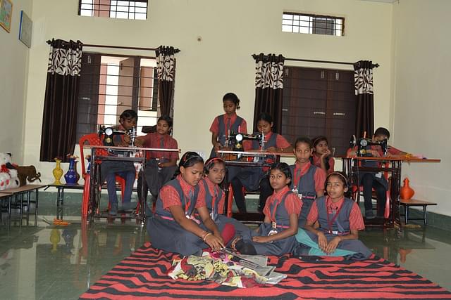 

Physically challenged girls at Saksham Awasi Vidyalaya in Dantewada