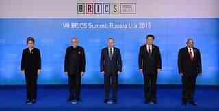 The BRICS leaders at a summit in Ufa, Russia. (GettyImages) &nbsp;