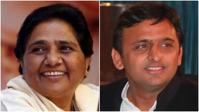 Mayawati and Akhilesh Yadav.&nbsp;