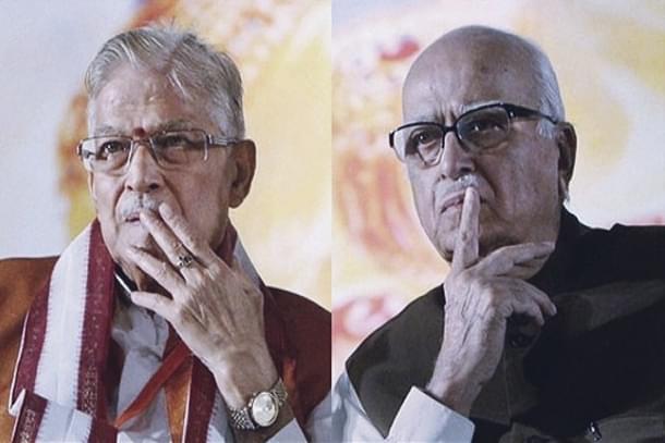 Murli Manohar Joshi and L K Advani.