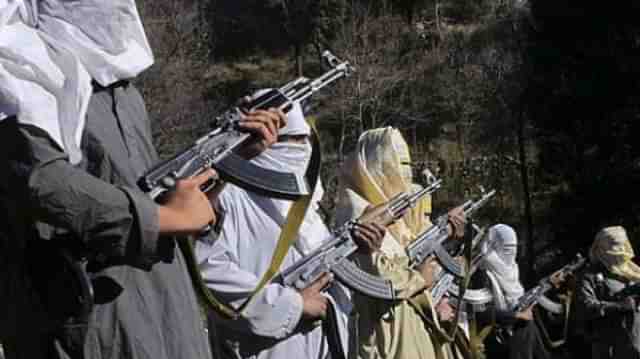 Representative image of terrorists (Pic by PTI)