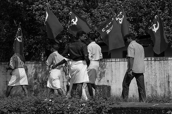 Communist supporters in Kerala