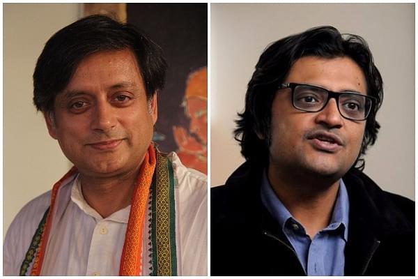 Shashi Tharoor and Arnab Goswami