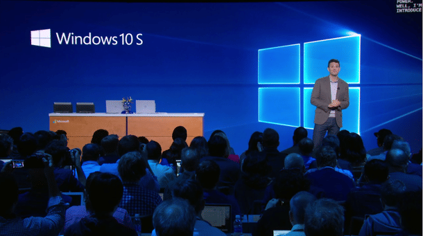 Windows 10 S announce event.