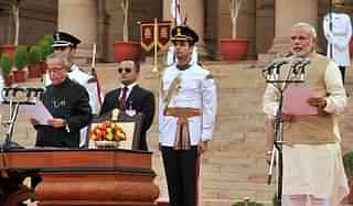 Modi being sworn in&nbsp;