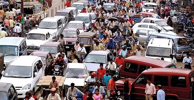 The traffic chaos in Bengaluru.&nbsp;