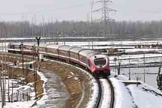 All-weather railway line to connect Srinagar and New Delhi. (Waseem Andrabi/Hindustan Times via Getty Images)