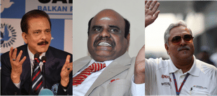 Subrata Roy, K S Karnan and Vijay Mallya