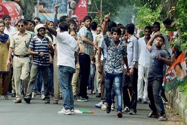 Representative Image. (Poll violence in West Bengal | Photo Credit: Twitter)