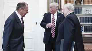Trump hosts Russian Foreign Minister Lavrov and Ambassador Kislyak at White House.

