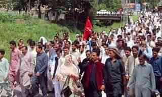 Protests in Gilgit.  