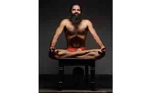 Baba Ramdev and his famous tummy tuck. (Bandeep Singh/India Today)
