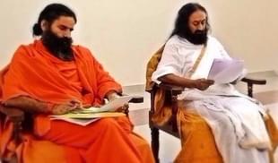 Baba Ramdev and Sri Sri Ravi Shankar