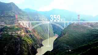 Bridge 
over Chenab river in Jammu and Kashmir. (YouTube) 

