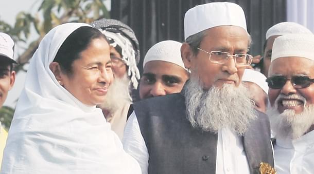West Bengal Minister Siddiqullah Chowdhury with Chief Minster Mamata Banerjee