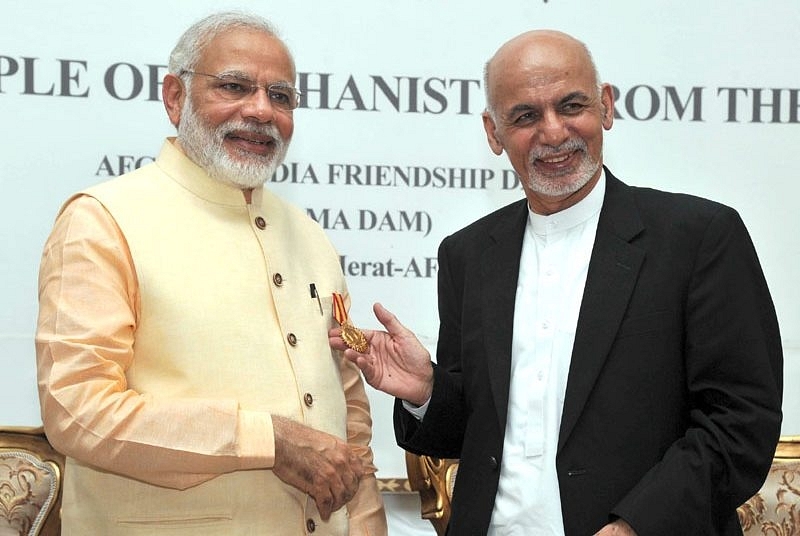 Prime Minister Narendra Modi with President Ashraf Ghani (Photo Credit: Prime Minister’s Office)