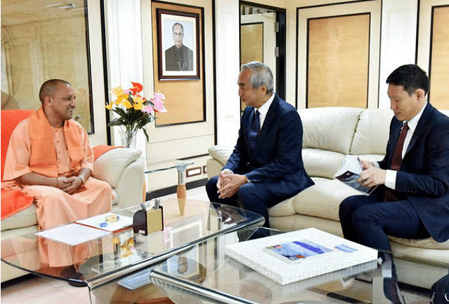 
Japan’s Ambassador to India Kenji Hiramatsu meets UP Chief Minister Yogi Adityanath.

