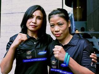 Champion boxers Sarita Devi and Mary Kom: Manipur has a unique sporting culture.