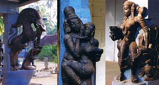 There is a veritable celebration of all forms of womanhood in these pillar sculptures.