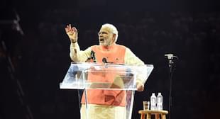 Modi at Madison Square Garden, New York. (DON EMMERT/AFP/Getty Images)