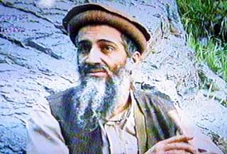 A still image taken from a video tape aired on Al Jazeera, showing al-Qaeda leader Osama bin Laden in an unspecified location. (Salah Malkawi/Getty Images)