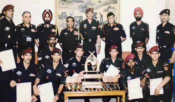 Officers and their men ... rewarded for valour.