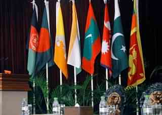 The flags of SAARC nations. (Wikimedia Commons)