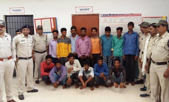 Muslim men from Madhya Pradesh who arrested for cheering Pakistan.