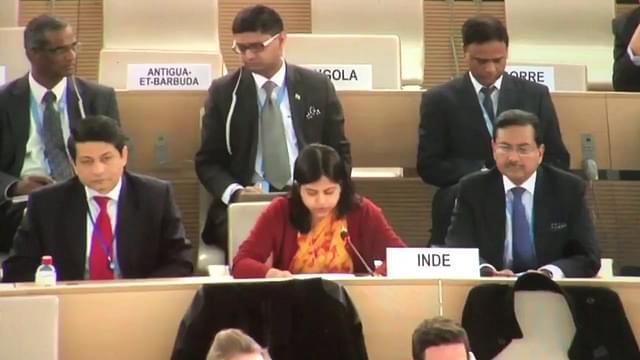 Indian delegation at UNHRC.
