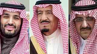 From left to right,  Mohammed bin Salman, King Salman and Mohammad bin Nayef. 