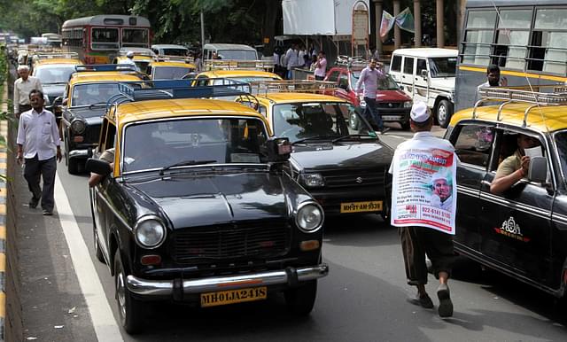Taxis in Mumbai (Vijayanand Gupta/Hindustan Times via Getty Images)