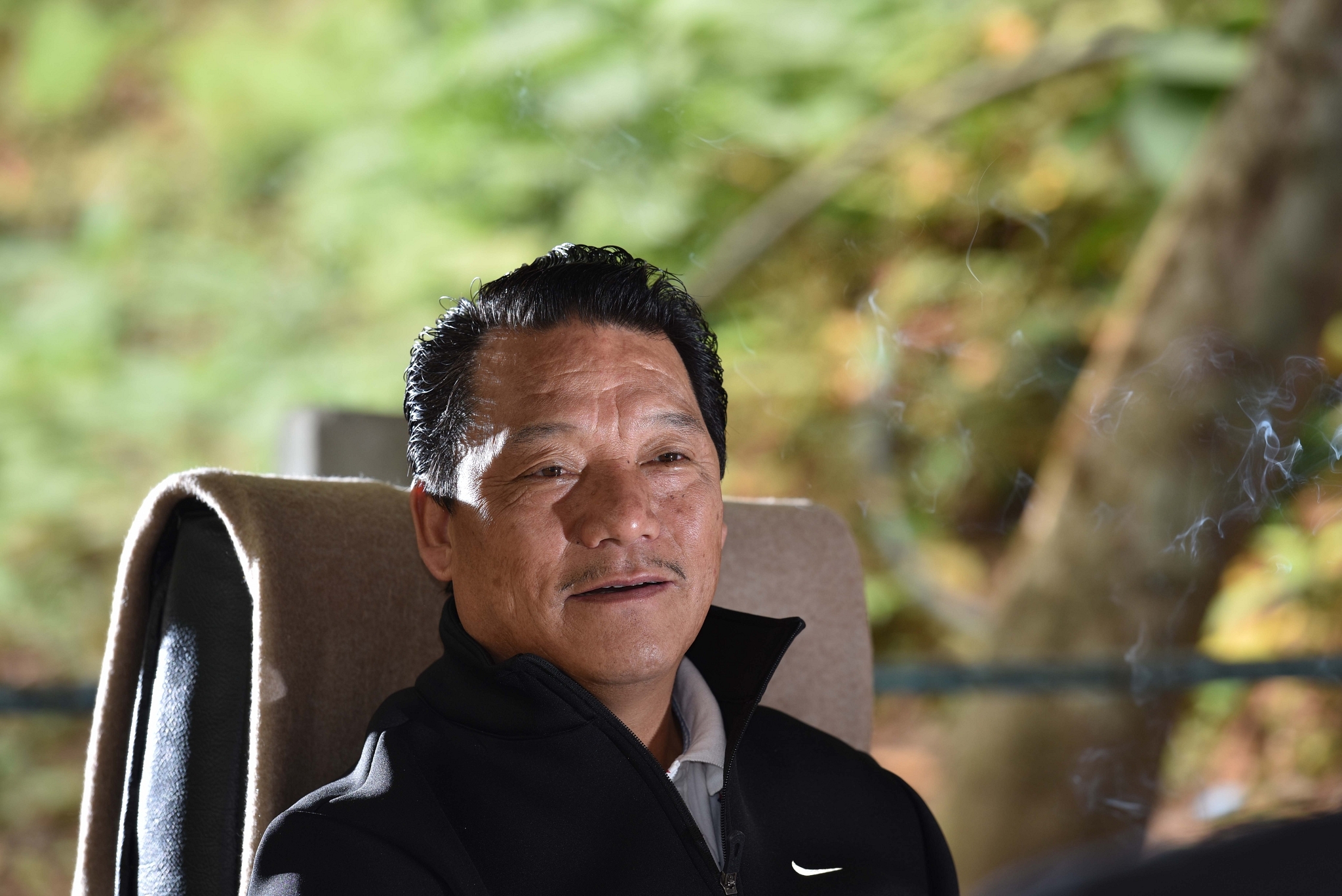Former Gorkhaland Territorial Administration Chief Executive Bimal Gurung (Indranil Bhoumik/Mint via Getty Images)