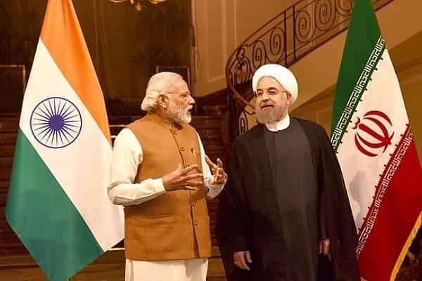 Prime Minister Narendra Modi with the President of Iran, Hassan Rouhani, in Jomhouri Building, Saadabad Palace, Tehran on 23 May 2016. (Narendra Modi/Flickr)