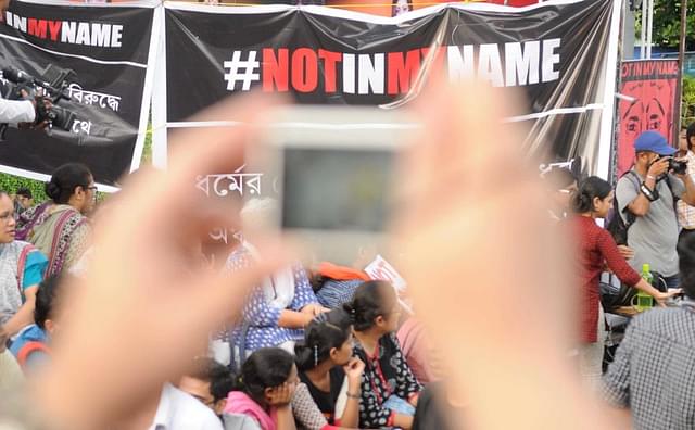 Not in my name gathering (Samir Jana/Hindustan Times via Getty Images)