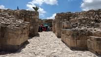 The ruins of Megiddo
