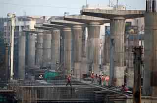 Metro construction in Mumbai (Photo Credit: Sattish Bate/Hindustan Times via Getty Images)