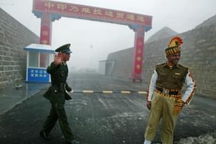 The ancient Nathu La border crossing between
India and China.
(Diptendu Dutta/GettyImage)