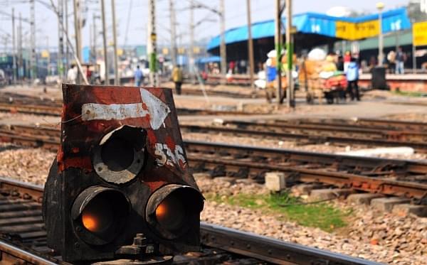 Railway signals at New Delhi Station (Ramesh Pathania/Mint via Getty Images)