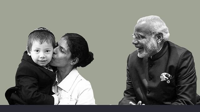 Prime Minister Narendra Modi meets Baby Moshe in Israel.