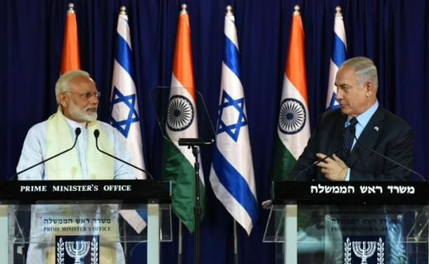 PM Narendra Modi and Israeli PM Benjamin Netanyahu.