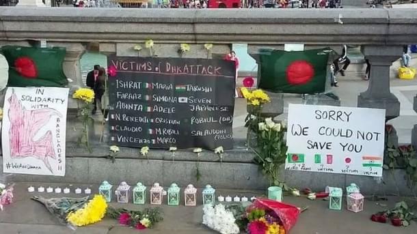 A tribute to the victims of the Dhaka attack (Representative image)