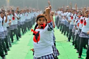 Girls in martial arts (Vipin Kumar/Hindustan Times via Getty Images)
