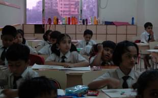 School kids in a class room (Prasad Gori/Hindustan Times via Getty Images) 