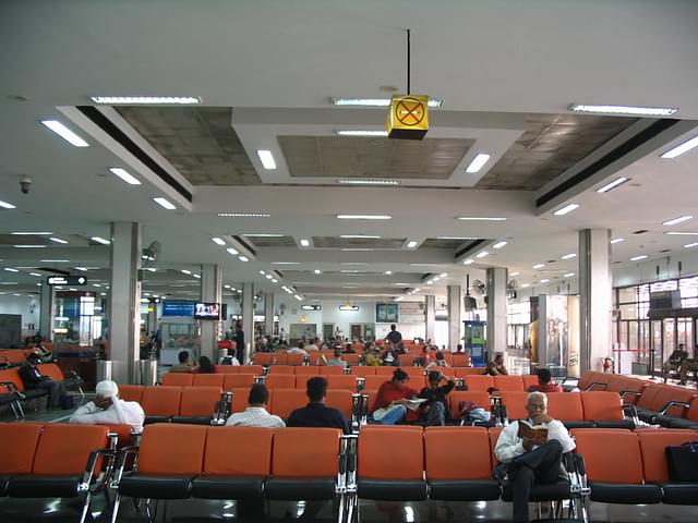 Departure terminal at the Delhi airport. (Wikimedia Commons)