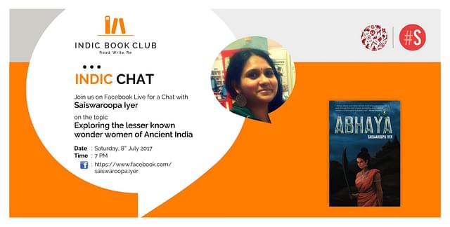 Details of the Facebook chat with the author Saiswaroopa Iyer.