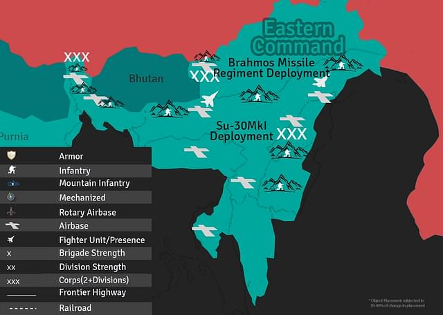 
Sino-Indian border deployments (units located via IHS Jane’s database, August 2016)


