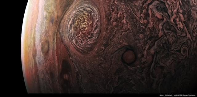 Jupiter at 11,500 kilometres (NASA / JPL-Caltech / SwRI / MSSS / Roman Tkachenko)