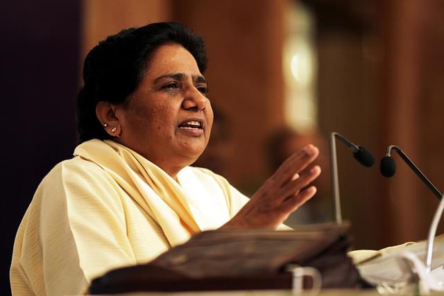 Former Uttar Pradesh Chief Minister and Rajya Sabha member Mayawati (Ajay Aggarwal/ Hindustan Times via Getty Images)