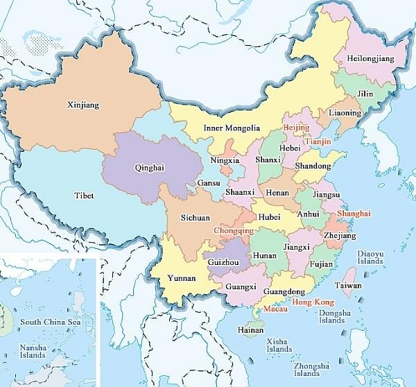 Map of China&nbsp;