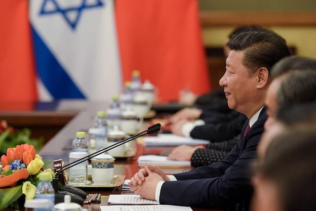 Xi Jingping meeting Israel leaders (Etienne Oliveau/Pool/Getty Images)